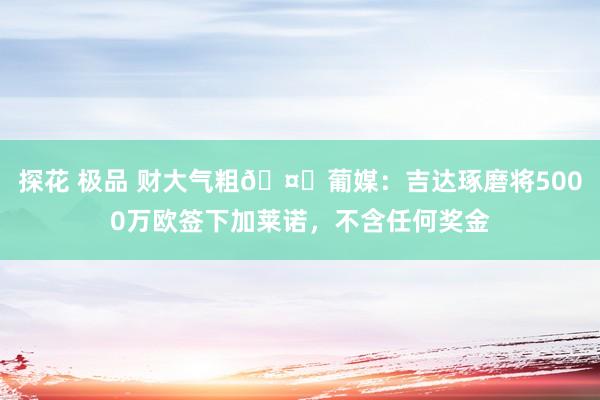 探花 极品 财大气粗🤑葡媒：吉达琢磨将5000万欧签下加莱诺，不含任何奖金